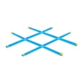 thumbnail image 3 of Juego de lanzar y lanzar TAC Toe grande, juego de ingenio, clásico, grande, 1,13 m x 1,13 m, para césped azul A, 3 of 6