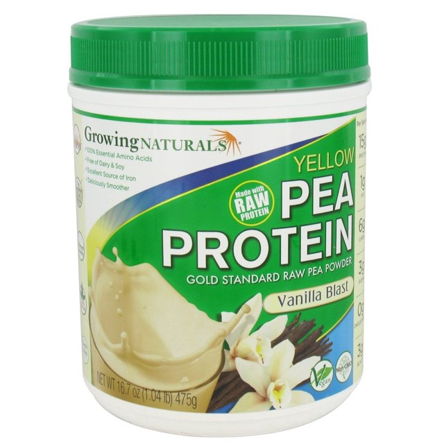 Growing Naturals - Raw Yellow Pea Protein Vanilla Blast - 16.7 oz.