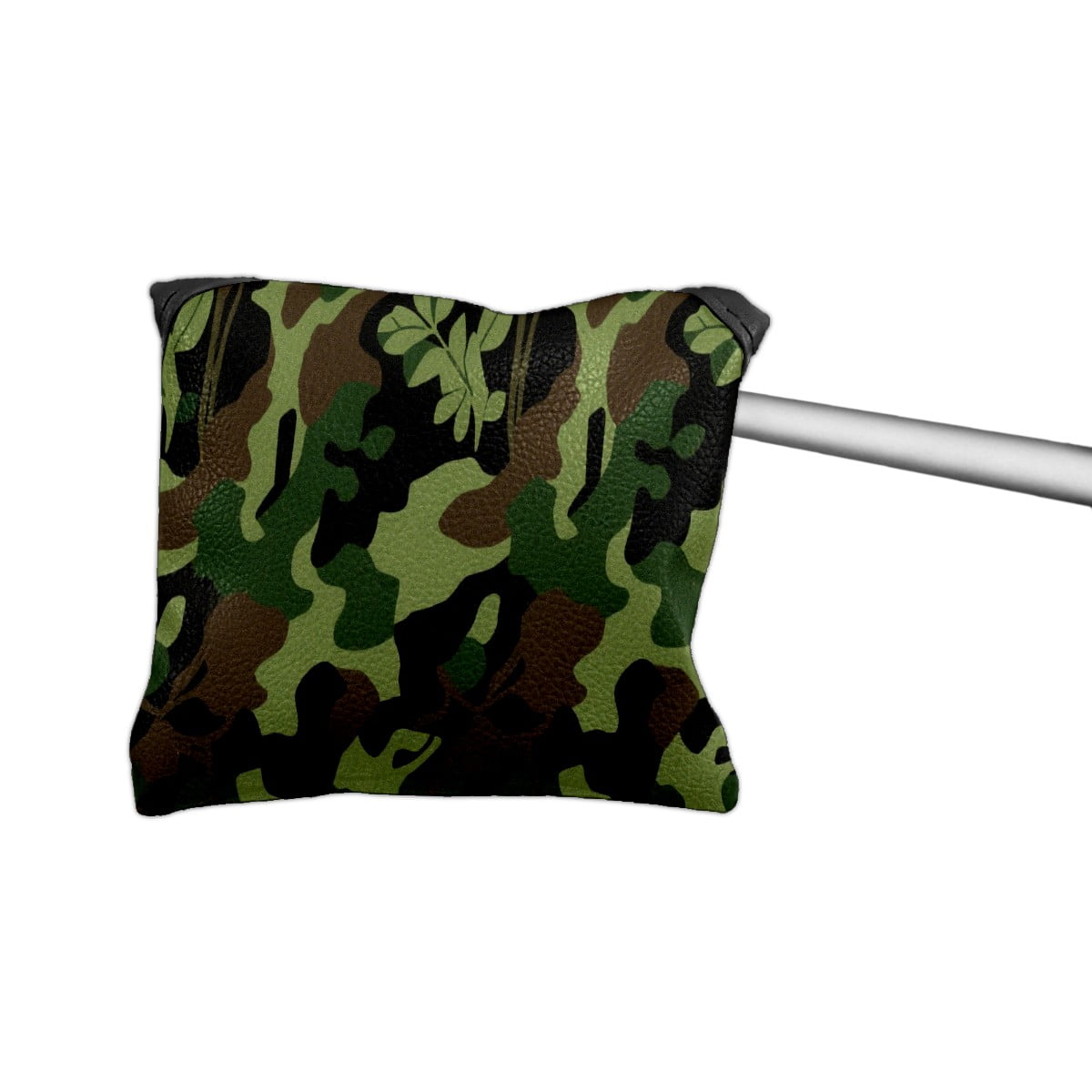 Golf Mallet Putter Cover Premium Leather Golf Putter Head Cover with Magnetic Closure, Golf Cover for Men and Women Camouflage