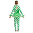 thumbnail image 3 of iiniim Kids Girls Dance Unitard Long Sleeve Gymnastics Leotard Full Body Ballerina Christmas Jumpsuit Green 12, 3 of 7