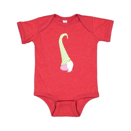 

Inktastic Cute Gnome Garden Gnome White Beard Green Hat Gift Baby Boy or Baby Girl Bodysuit