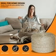 thumbnail image 5 of Twisted Sisal Rope – 100' X 1" Sisal Twine – Multipurpose Rope for Cat Scratcher, DIY Projects, Gardening, Arts & Crafts – Industrial Strength Natural Sisal String Rope (1 Inch X 100 Feet), 5 of 8