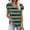 Green, variant on Clearance Clothes under Fashion Women's Summer V-Neck Short Sleeve Print Casual T-shirt Blouse