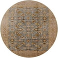 thumbnail image 1 of Ahgly Company Machine Washable Indoor Round Industrial Modern Sienna Brown Area Rugs, 8' Round, 1 of 7