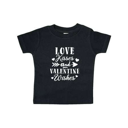 

Inktastic Valentine s Day Love Kisses and Valentine Wishes Gift Baby Boy or Baby Girl T-Shirt