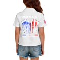 thumbnail image 6 of Grblisyd Boys July 4th Golf Polo Shirts 1776 Short Sleeve Girls Uniform Shirts American Flag Button Down Shirts 2-13 Years, 6 of 6