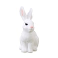 thumbnail image 1 of Thinsont Rabbit Adornment Miniature Creative Useful Bunny Statue Lifelike Small Bunny Figurine for Household Tabletop Balcony Yards Lawn Type 1, 1 of 7