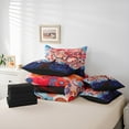 thumbnail image 6 of Homewish Boho Style Tree 7-Piece Twin Bedding Sets,Vintage Bohemain Bedding Comforter Set,Red Blue Sheet Sets For Men Women,Luxury Bedroom Decor Reversible, 6 of 8