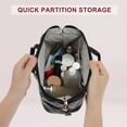 thumbnail image 4 of Unique Bargains Makeup Bag Large Capacity PU Travel Cosmetic Bag for Women Toiletry Bag Waterproof and Durable Make Up Bag with Multiple Compartments Black, 4 of 7