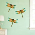 thumbnail image 3 of Elainilye Metal Garden Wall Art Dragonfly Decor, Iron Wall Hanging for Villa Fence Outdoor, Rustproof Yard Art Sculpture, 3 of 6