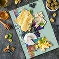 thumbnail image 5 of Detroit Cutting Board, Vibrant Colored Abstract Skyscrapers Modern Architecture Watercolor Style Landmarks, Decorative Tempered Glass Cutting and Serving Board, Large Size, Multicolor, by Ambesonne, 5 of 5