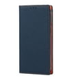 thumbnail image 6 of SaniMore Wallet Case for iPhone 14 Pro Max 6.7" 2022, Wrist Strap Flip Kickstand Card Slots Genuine PU Leather Shockproof TPU Shell Anti-fall Full-body Protective Cover For iPhone 14 Pro Max, Darkblue, 6 of 7