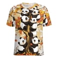 thumbnail image 5 of Panda Tree Autumn T Shirts Basic T-Shirt Short Sleeve Ladies Tee Shirt Summer Graphic Clothing, 5 of 7