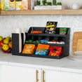 thumbnail image 7 of Mind Reader Cup and Condiment Station, Countertop Organizer, Coffee Bar, Kitchen, Stirrers, Black, 7 of 7