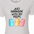 thumbnail image 4 of Inktastic Easter Just Hangin' with My Peeps Women's T-Shirt, 4 of 5
