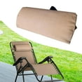thumbnail image 6 of figatia Patio Chaise Lounge Head Pillow Breathable Soft Attachment Easy Installation Khaki, 6 of 8