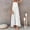 White, variant on CALAFEBILA Ladies Midi Dress Everyday Sleeveless Crew Neck Solid Carving A More Defined Waistline Dresses for Women Boho Knee-Length Dress