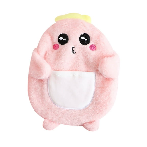 Oggfader Water Bottles Reusable 1PC Cloth Cover New Water Injection Hot Water Bottle Flushing Hand Warmer PCV Flannel