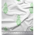 thumbnail image 1 of Soimoi Moss Georgette Fabric Floral Block Print Fabric by Yard 42 Inch Wide, 1 of 3