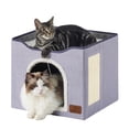 thumbnail image 1 of Cama para gatos Bedsure Cat Cave para gatos de interior con bloc de notas en forma de nube, 1 of 6