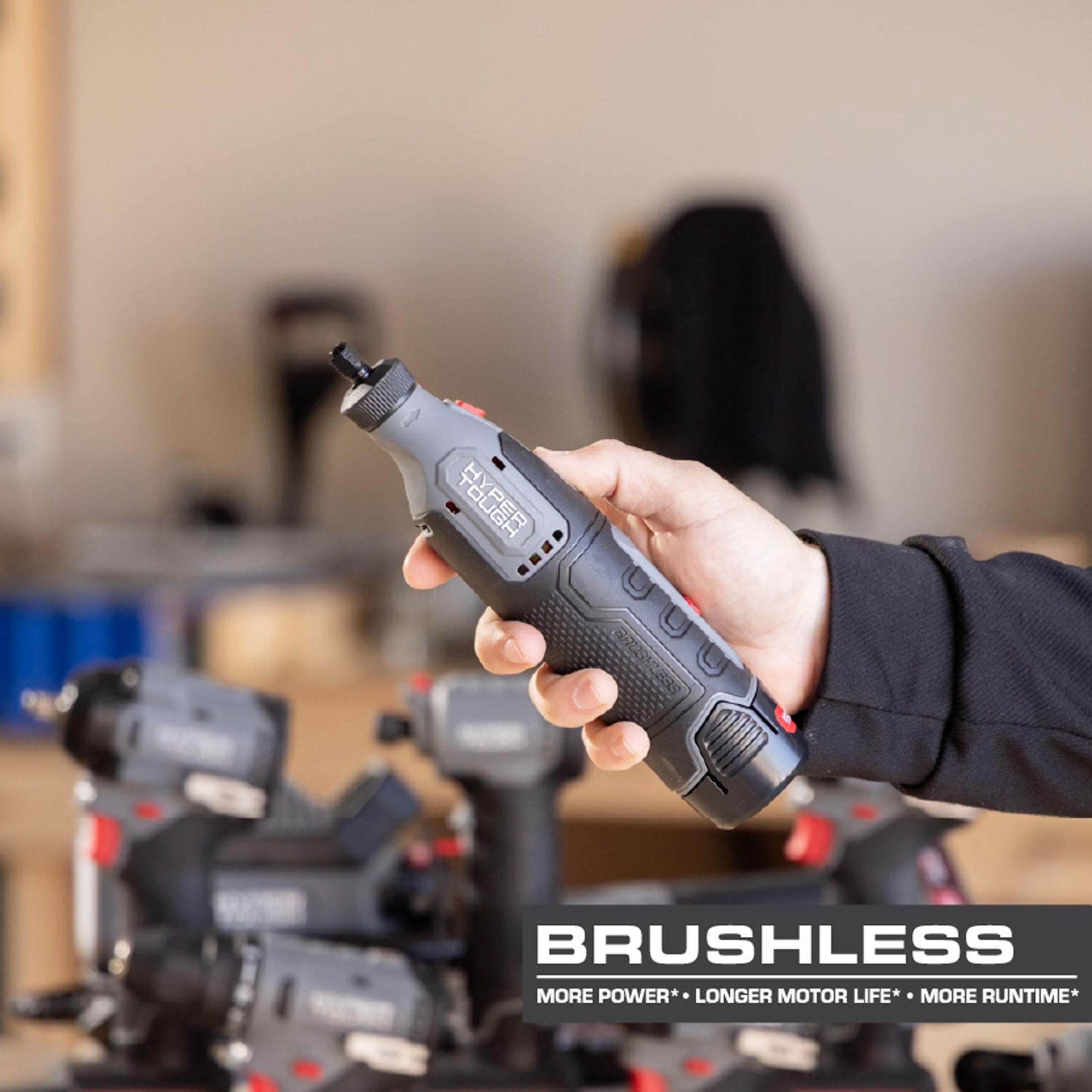 Hyper Tough 12V Rotary Tool with 2.0Ah Battery