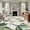 Brown, variant on 5'x8' Area Rugs, Flowers Leaves Indoor Outdoor Area Rug for Living Room Bedroom, Farmhouse White Botanical Magnolia Retro Washable Bathroom Rugs Kitchen Floor Carpet Mats Home Decor Aesthetic
