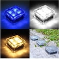 thumbnail image 5 of LINLIN 2-Pack  Solar Ice Lights, Glass Ice Lights Solar Brick LED Frosted Glass Path Lights Waterproof for Garden Courtyard Pathway Outdoor Decoration, 5 of 9