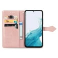 thumbnail image 3 of SaniMore for Samsung Galaxy A34 5G 2023 Wallet Case with Embossed Mandala PU Leather Flip Protection Wrist Strap Credit Card Holder Pocket Kickstand Shockproof Case for Galaxy A34 5G, Rosegold, 3 of 9