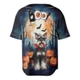 thumbnail image 2 of Happy Halloween Vampire Schnauzer BOO with Pumpkins Fun and Spooky All Over Print 3D Baseball Shirt Miniature Schnauzer Dog Lover Softball Sport - 00018, 2 of 6