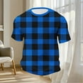 thumbnail image 4 of Men's Short Sleeve Waffleknit Shirts, Casual Textured Crew Neck Summer T-Shirts Lightweight Polka Dots Pullover Tees, 4 of 6