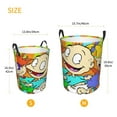 thumbnail image 5 of Rugrats Circular Laundry Basket Dirty Clothes Hamper Laundry Hamper Storage Bucket Toy Organizer For Bathroom/Laundry Storage/Bedroom Medium, 5 of 8