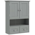 thumbnail image 1 of kleankin Medicine Cabinet Over Toilet Storage Cabinet with Drawers, Grey, 1 of 9