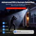 thumbnail image 4 of WANSVIEW 2K Outdoor Security Camera, IP65 Solar Camera Security Outside, Wireless Security Cameras WiFi Outdoor with AI Human Detection, Color Night Vision, 4 of 10