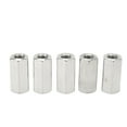 thumbnail image 3 of Coupling Nut Set, Wear Resistant 5PCS Hex Coupling Nut Silver Rustproof M10  For Installation, 3 of 8