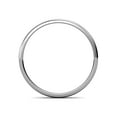 thumbnail image 4 of High Polish 2mm Plain Domed Wedding Band in 14K White Gold.Size 13.0, 4 of 6