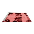 thumbnail image 2 of Ahgly Company Machine Washable Indoor Square Abstract Red Modern Area Rugs, 8' Square, 2 of 4
