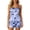 Blue C, variant on Stamzod Summer Pajamas for Women Set 2 Piece Cute Print Soft Tank Top and Shorts Lounge Set Womens Sleepwear