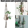 thumbnail image 4 of Cesta Colgante Creativa Tejida A Mano, Colgador De Plantas, Red Para Jardín, Balcón, Maceta Para Decoración De Pared, Adorno Para Patio sonducket HA023578-00, 4 of 7
