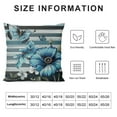 thumbnail image 5 of Creowell  Watercolor Flower Butterfly Throw Pillow Cover Farmhouse Plant Double Sides Print Cushion Cover for Bed Sofa,Grey Teal Rustic Wooden Board Square Couch Pillow Cover, 5 of 5
