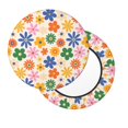 thumbnail image 7 of Cauagu Groovy Daisy Flowers Print Round Stool Covers,Seat Cushion for Round Bar Stool Chair Seat Cover for Bar Round Chair Fits for 12/13/14in Bar Stool Cushion, 7 of 7
