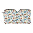 thumbnail image 6 of Lsque Summer Stamp Car Windshield Sun Shade | Accordion Folding Style Auto Shade for Car Truck SUV Van | Blocks UV Rays Sun Visor Protector | Small, 6 of 7