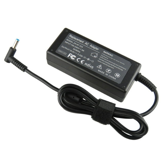 Chargeur pour Ordinateur Portable H P 65W 45W Chargeur d'Ordinateur Adaptateur d'Alimentation à Pointe Bleue Intelligente