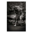 thumbnail image 2 of Majchrowicz, Alan 11x14 Gold Ornate Wood Framed with Double Matting Museum Art Print Titled - Upper Falls Old Mans Cave BW, 2 of 4