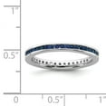 thumbnail image 5 of Created Sapphire Sterling Silver Polished Ring, 5 of 5