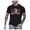 Black, variant on Mens Tshirts USA Canada Maple Leaf Flag Print Tops Regular Fit Short Sleeve Patriotic Canada Day Casual Daily Holiday Wear Graphic Tees