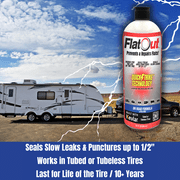 Flatout QuickStrike Emergency Tire Repair Sealer - 32 oz Bottle