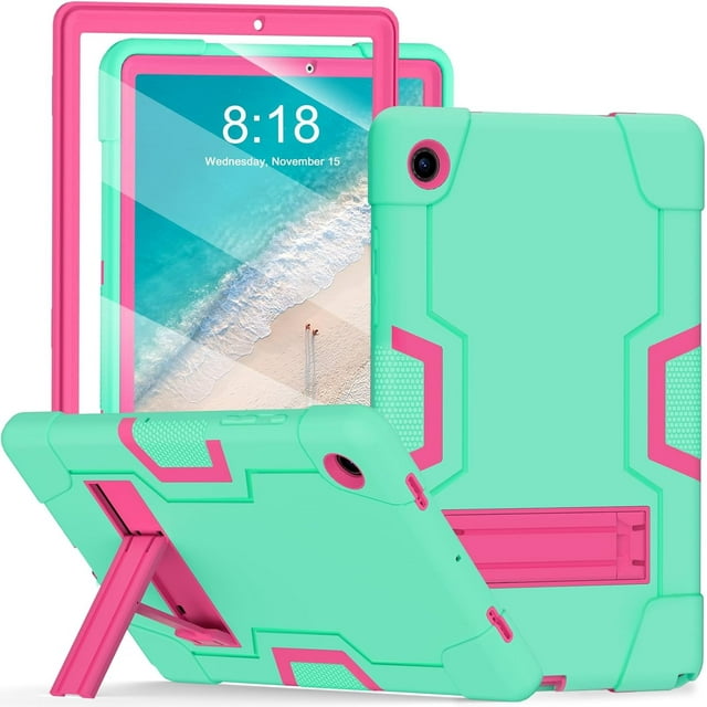 KOMI Galaxy Tab A8 Case,for Samsung A8 10.5 Tablet Case with Screen Protector/Kickstand,Heavy Duty Shockproof Rugged Protection Cover for 10.5 Inch Samsung Galaxy Tab A8 Case (SM-X200/X205/X207)
