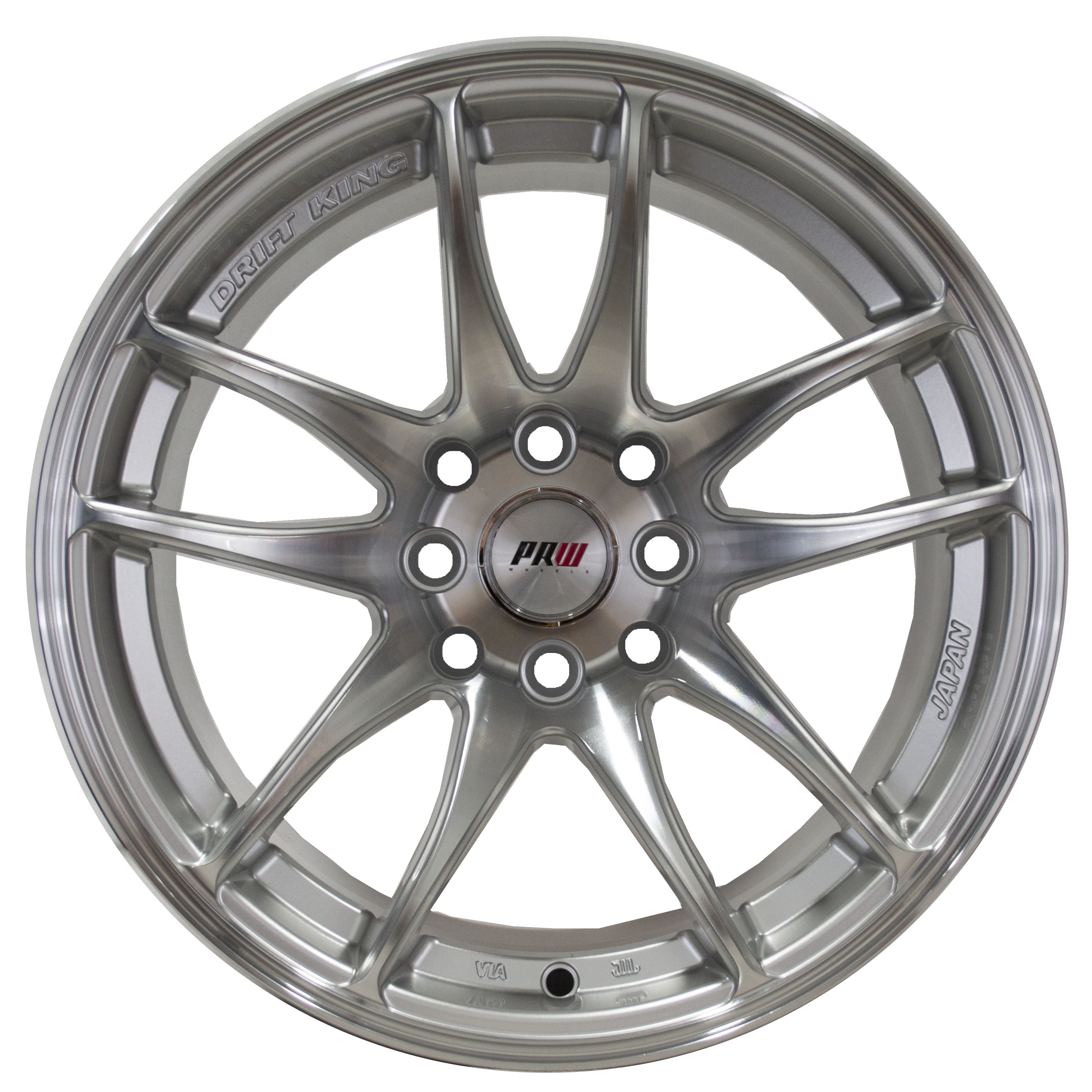 Rin 17X8 4-100/114.3 PRW Mod: P135 ET32 CB73.1 GLOSS SILVER MACHINE ...