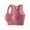Pink, variant on GUZOM Womens Front Zipper Racerback Mesh Sports Bra - Breathable, Stretchy, Medium Impact, Free Size, Blue
