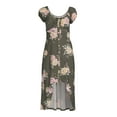 thumbnail image 5 of No Boundaries Juniors High Low Dress with Short Sleeves, Sizes XS-3XL, 5 of 5